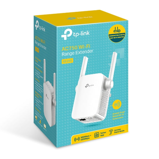 TP LINK EXTENSOR DE RANGO WIFI AC750 RE205