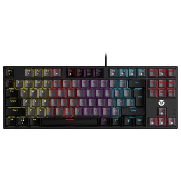 Fantech Teclado Gaming Mecánico Atom87 Mk876V2 Alámbrico Rgb Gris