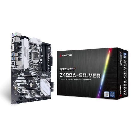 BIOSTAR TARJETA MADRE Z490 SOCKET LGA 1200 SILVER DDR4