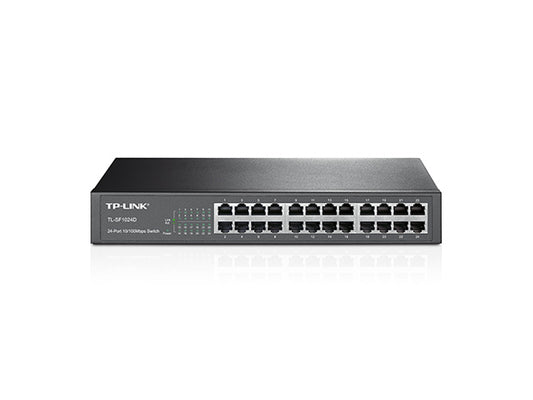 TP LINK SWITCH DE ESCRITORIO 24 PUERTOS 10/100MBPS MONTAJE EN RACK