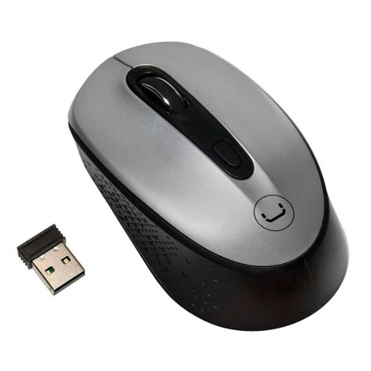 UNNO TEKNO MOUSE INALÁMBRICO CONTOUR MS6528 PLATA