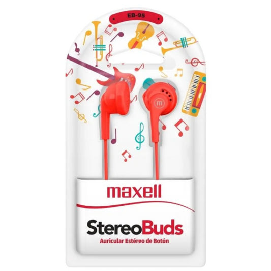 MAXELL AURICULARES ESTÉREO BÁSICOS EB95 BLUSH