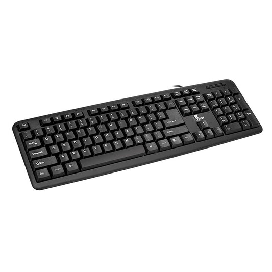 XTECH TECLADO ESTÁNDAR ALÁMBRICO USB MULTIMEDIA NEGRO