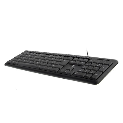 XTECH TECLADO ESTÁNDAR ALÁMBRICO USB MULTIMEDIA NEGRO