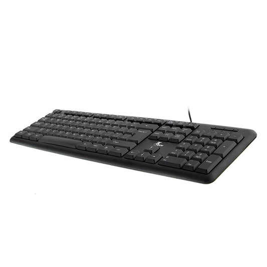 XTECH TECLADO ESTÁNDAR ALÁMBRICO USB MULTIMEDIA NEGRO
