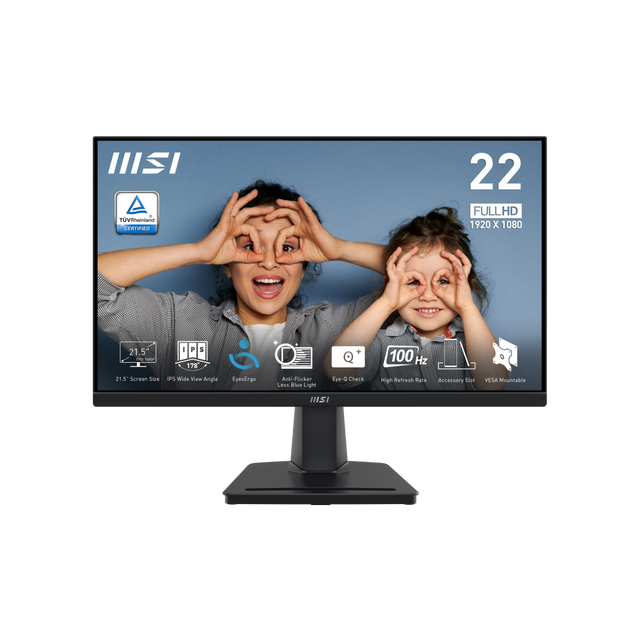 MSI MONITOR LED 21.5” FHD MP225 PRO VA 100HZ HDMI VGA