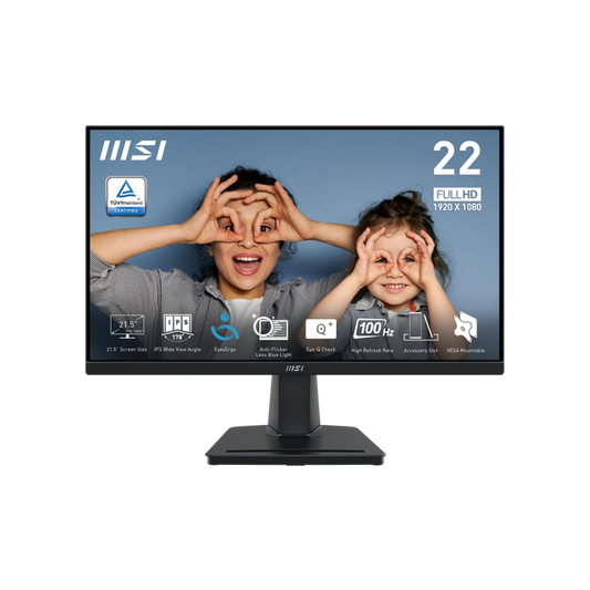 MSI MONITOR LED 21.5” FHD MP225 PRO VA 100HZ HDMI VGA
